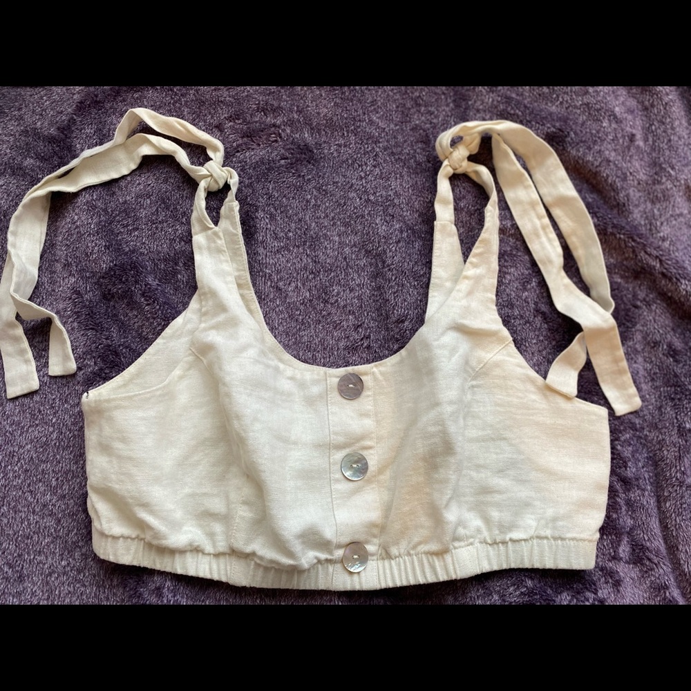 Buttoned Up Crop Top